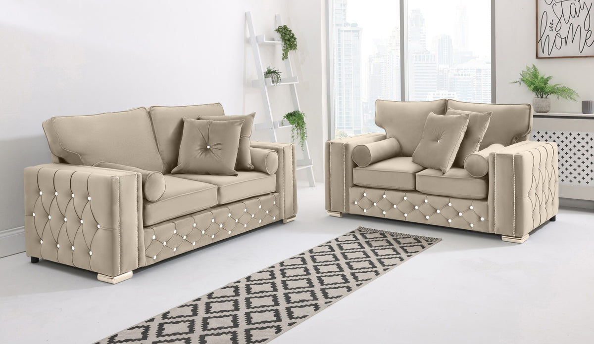 Arlo 3+2 Fullback + Extra Cushions + Diamonds