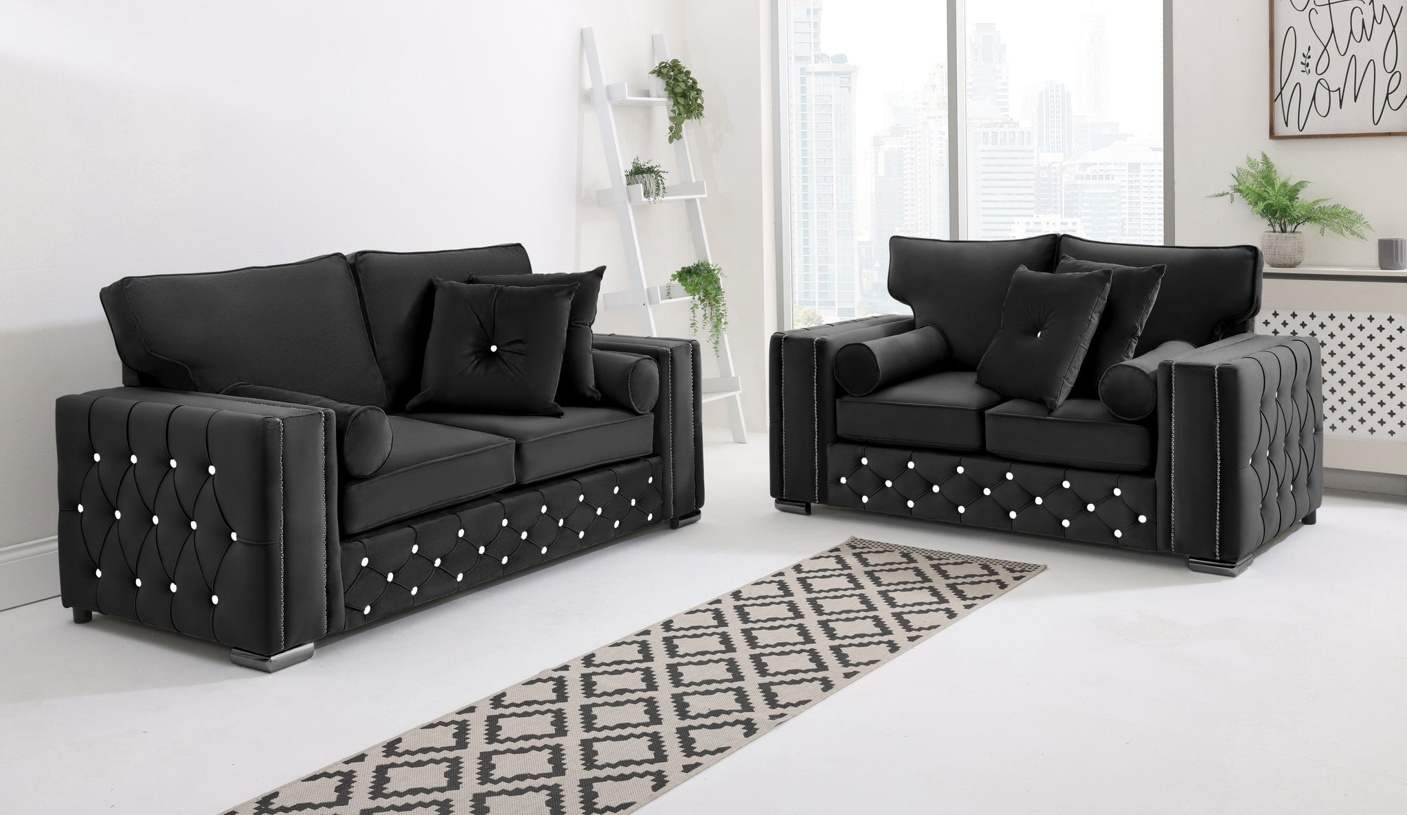 Arlo 3+2 Fullback + Extra Cushions + Diamonds