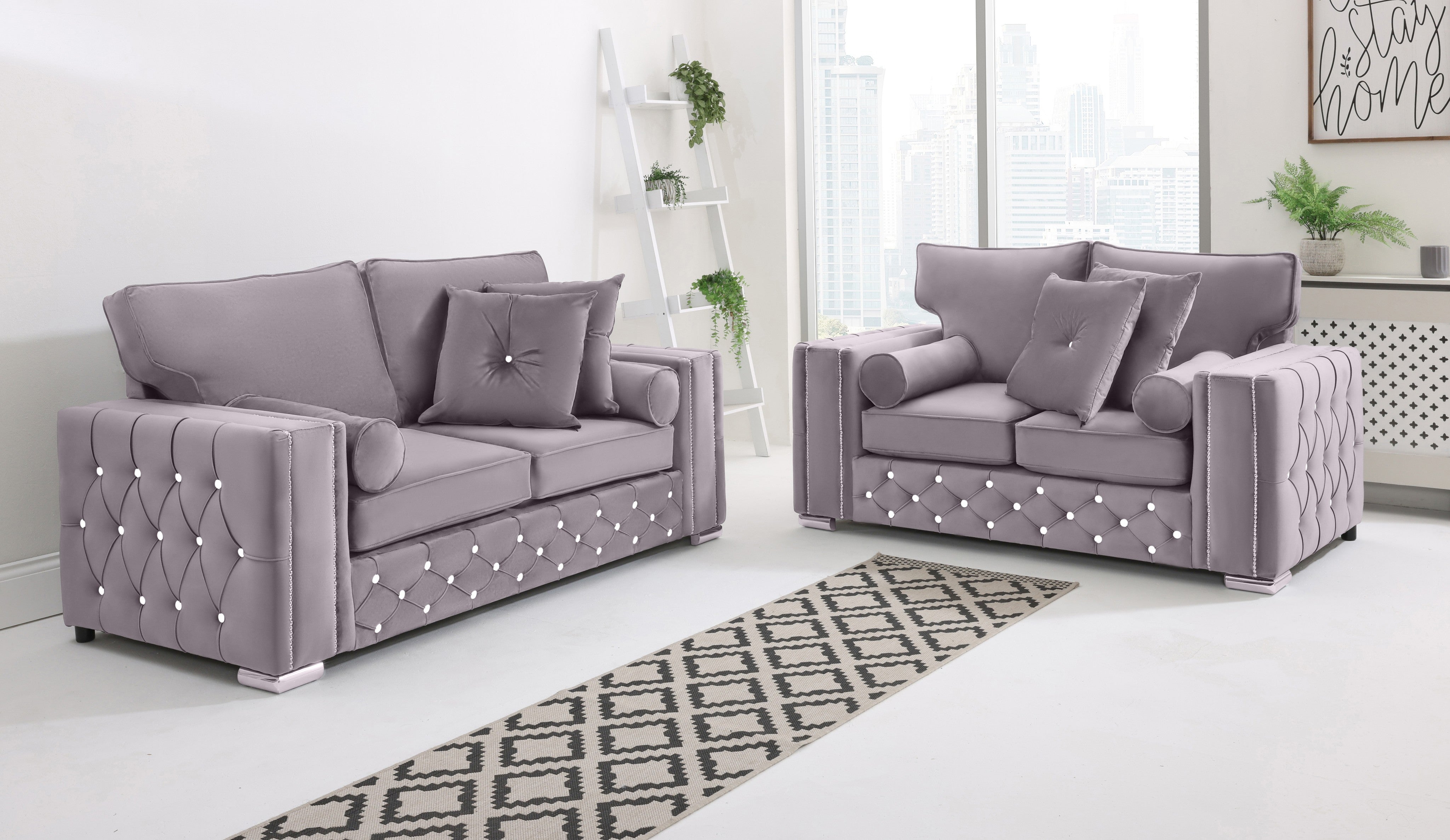 Arlo 3+2 Fullback + Extra Cushions + Diamonds