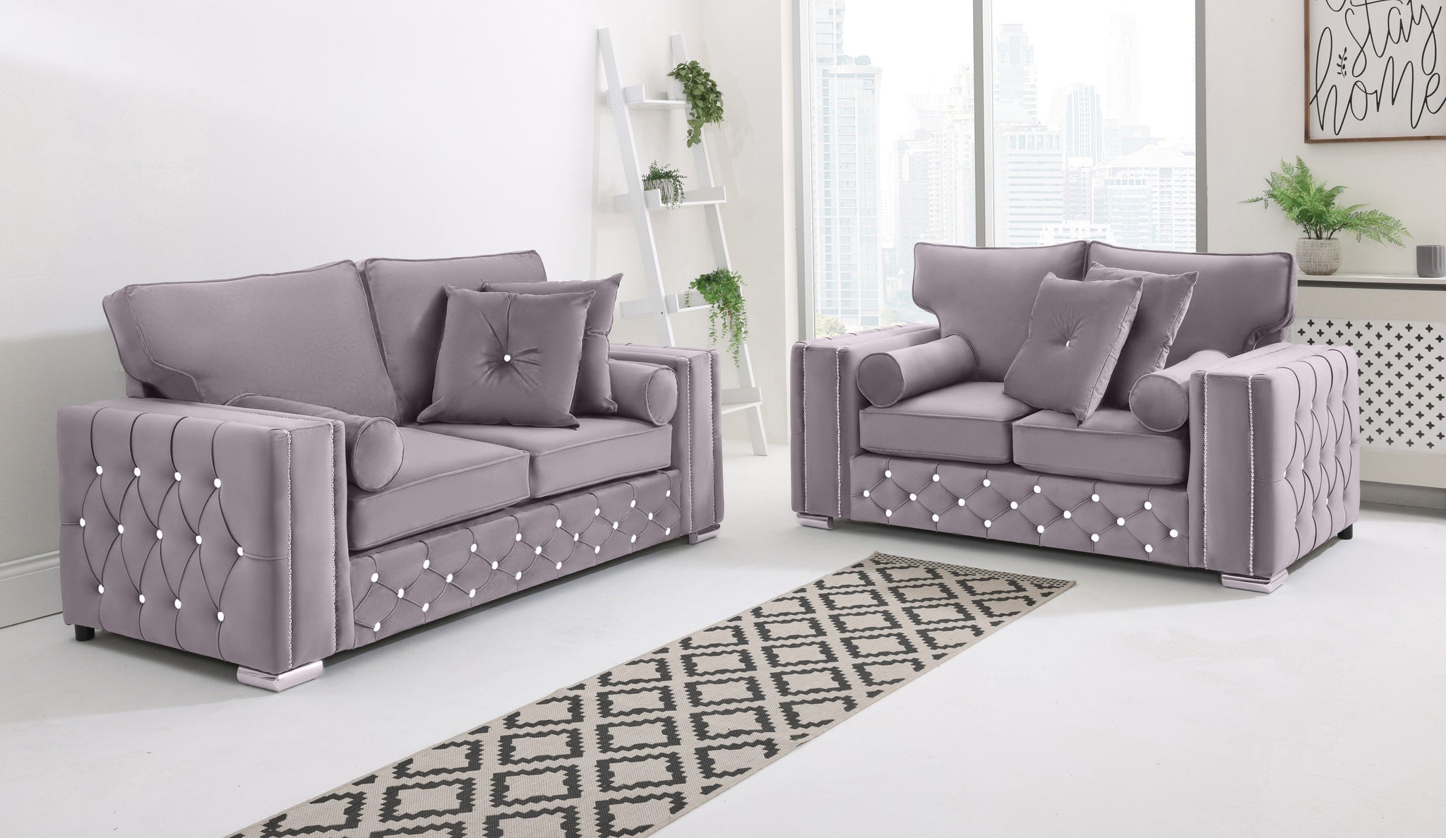 Arlo 3+2 Fullback + Extra Cushions + Diamonds