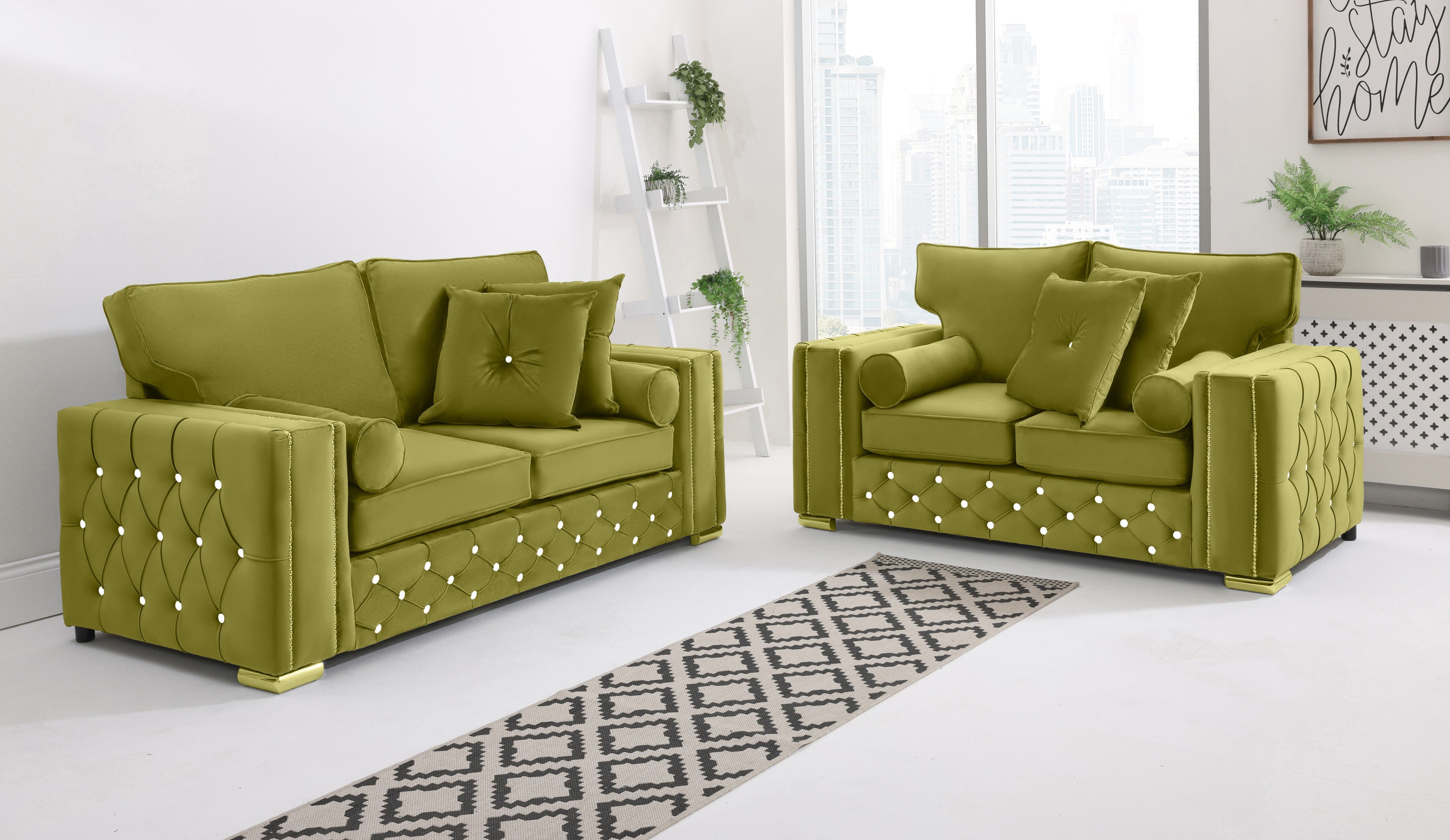 Arlo 3+2 Fullback + Extra Cushions + Diamonds