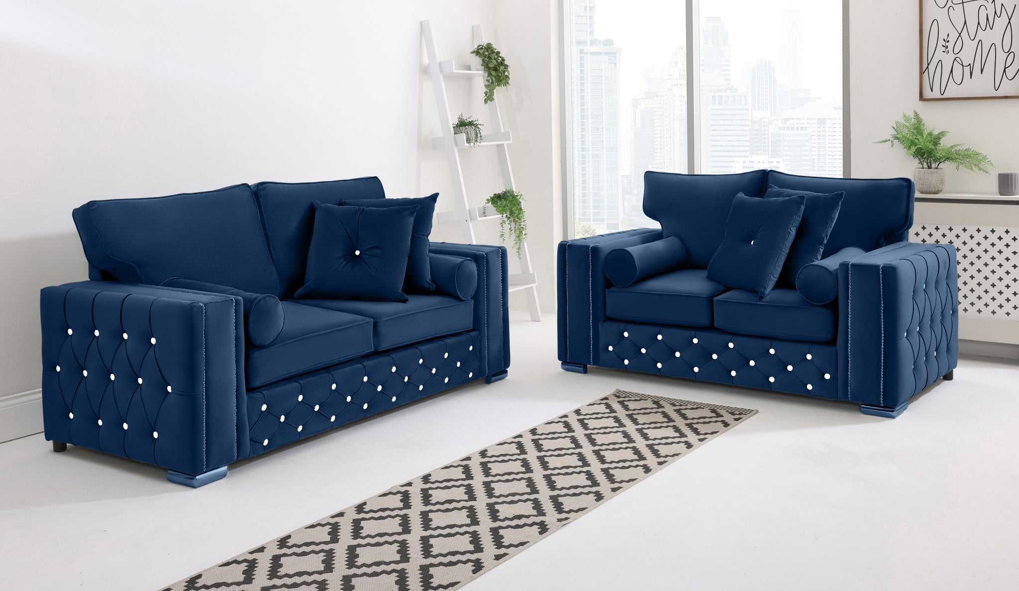 Arlo 3+2 Fullback + Extra Cushions + Diamonds