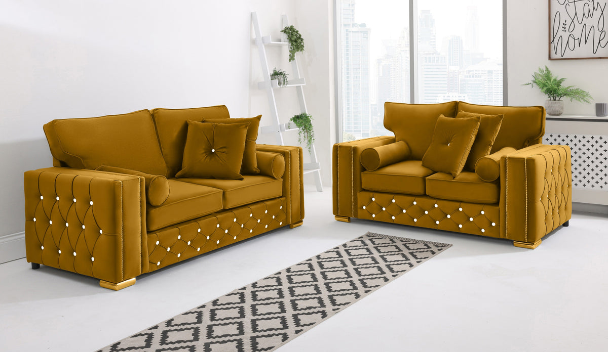 Arlo 3+2 Fullback + Extra Cushions + Diamonds