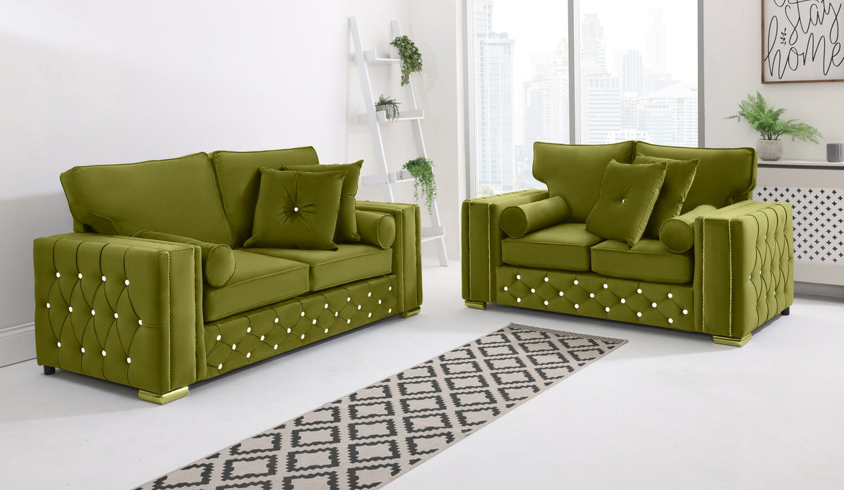 Arlo 3+2 Fullback + Extra Cushions + Diamonds