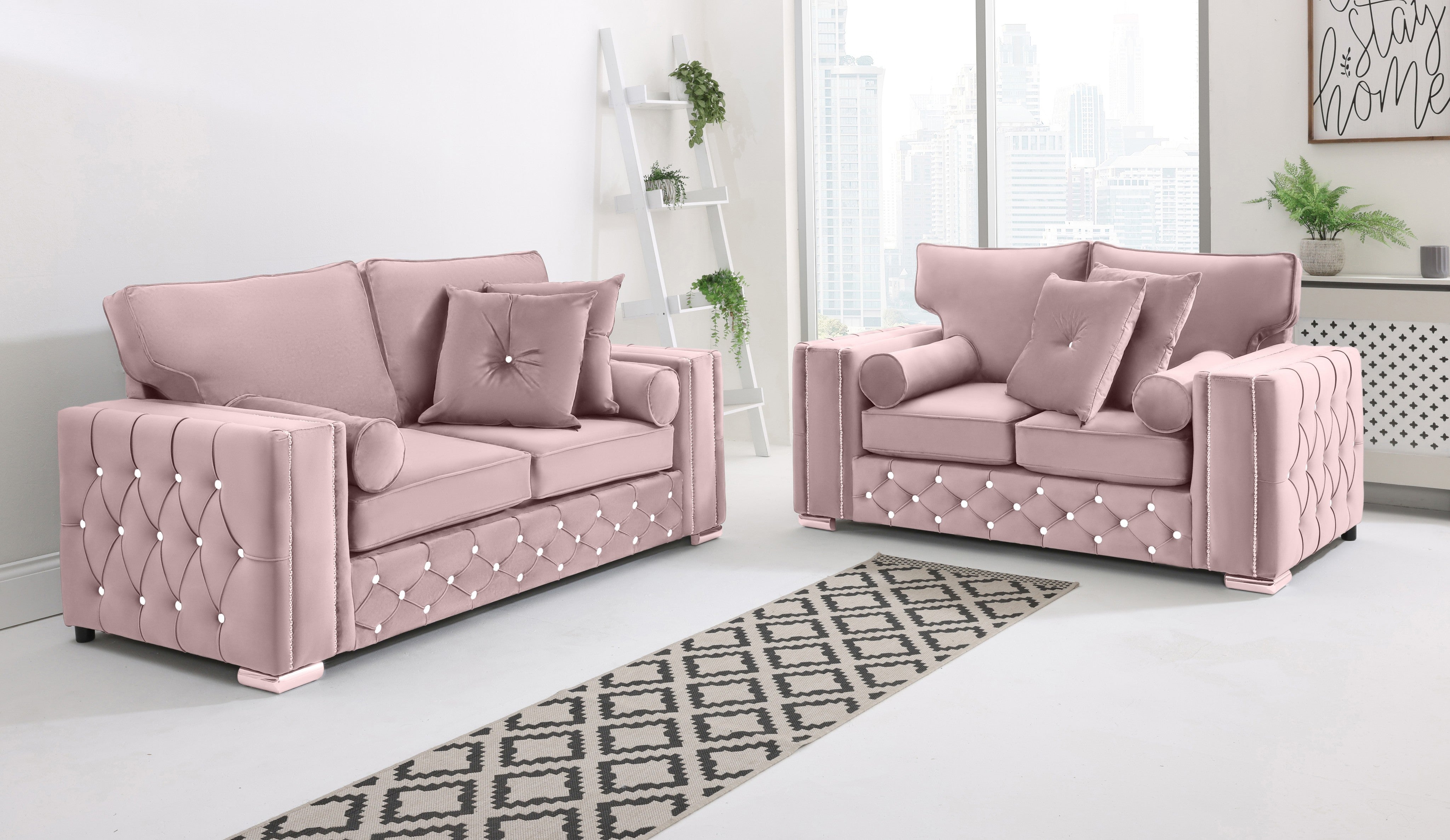 Arlo 3+2 Fullback + Extra Cushions + Diamonds