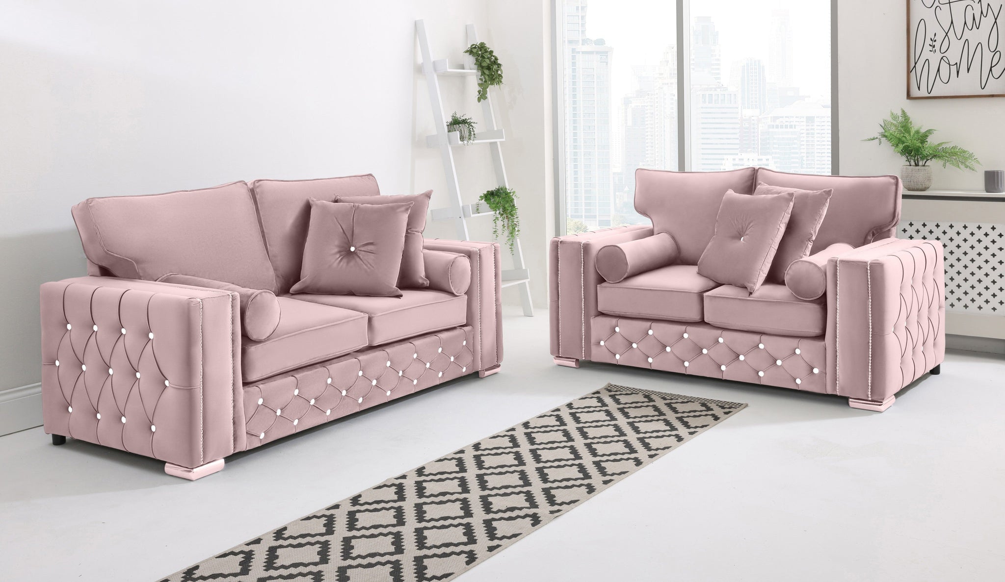 Arlo 3+2 Fullback + Extra Cushions + Diamonds