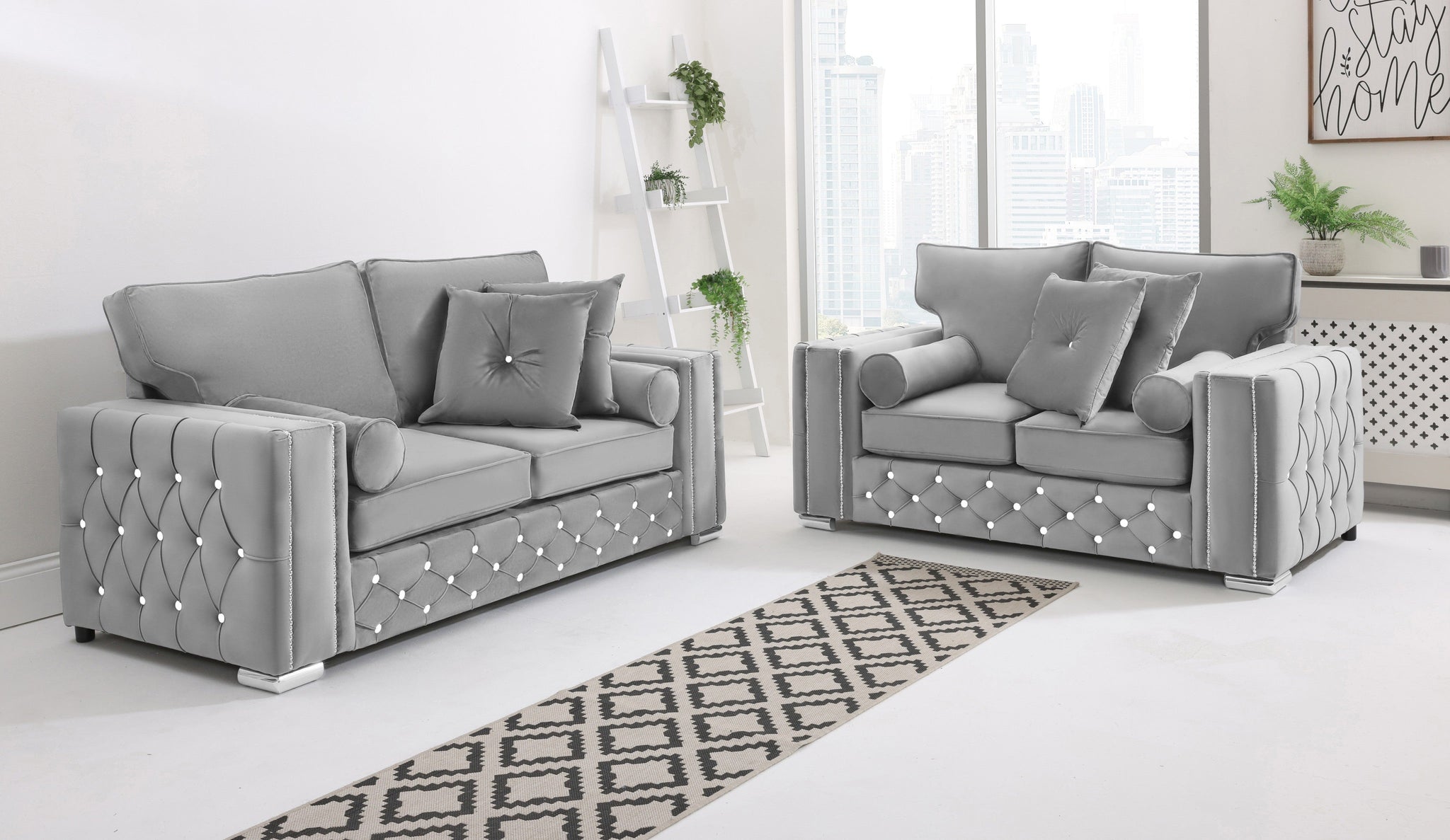 Arlo 3+2 Fullback + Extra Cushions + Diamonds