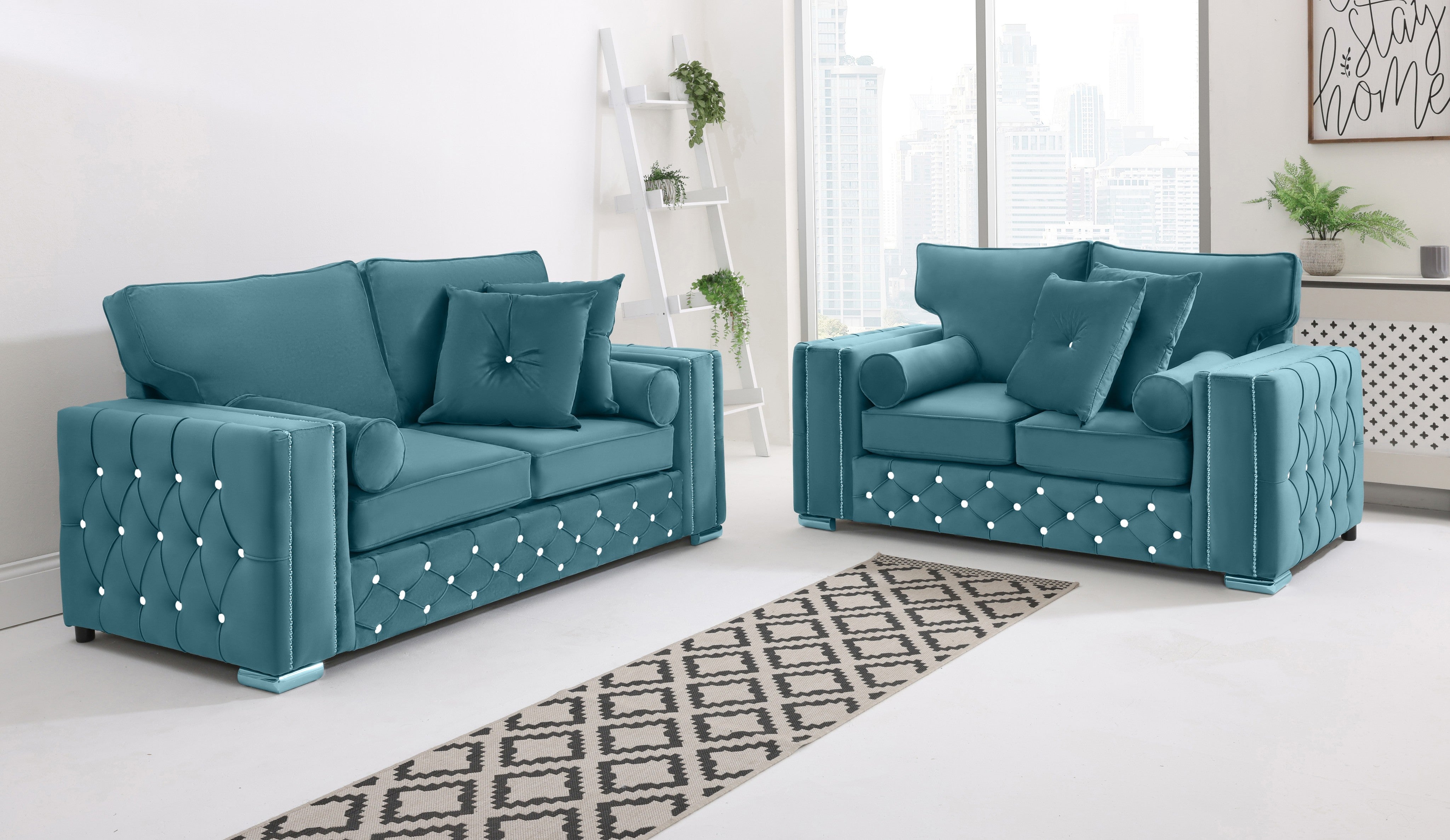 Arlo 3+2 Fullback + Extra Cushions + Diamonds