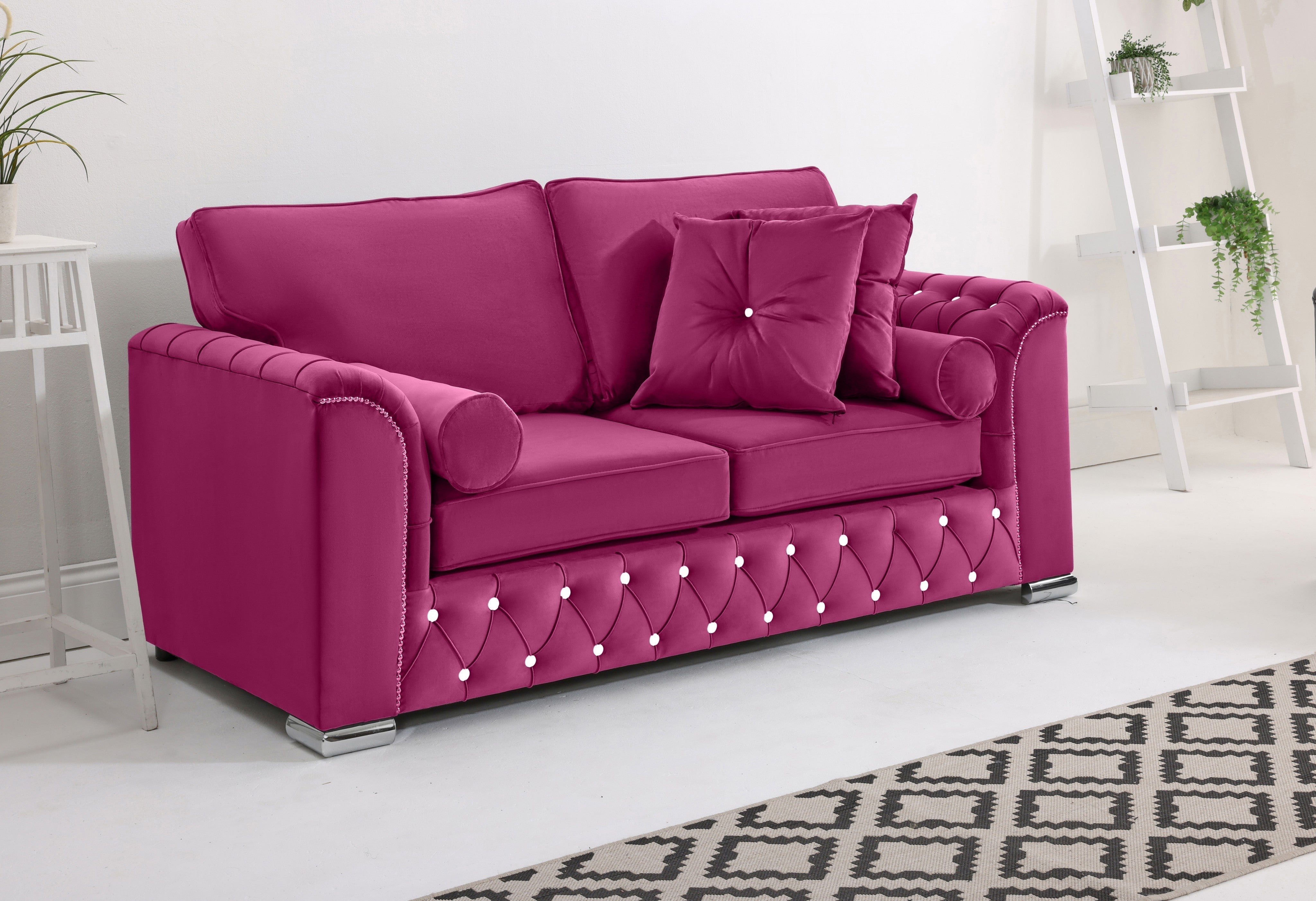 Serene 3+2 Fullback + Extra Cushions + Diamonds