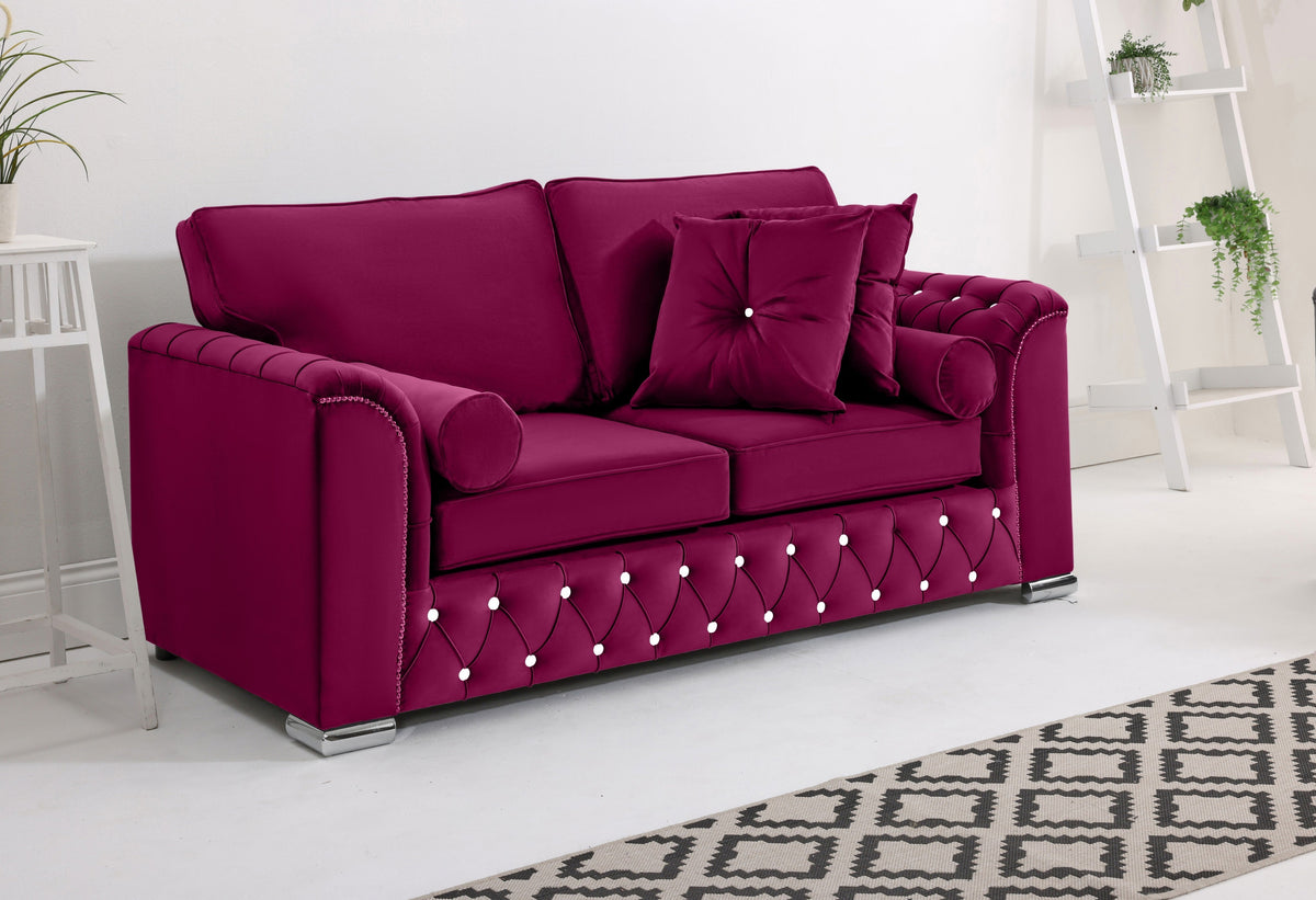 Serene 3+2 Fullback + Extra Cushions + Diamonds