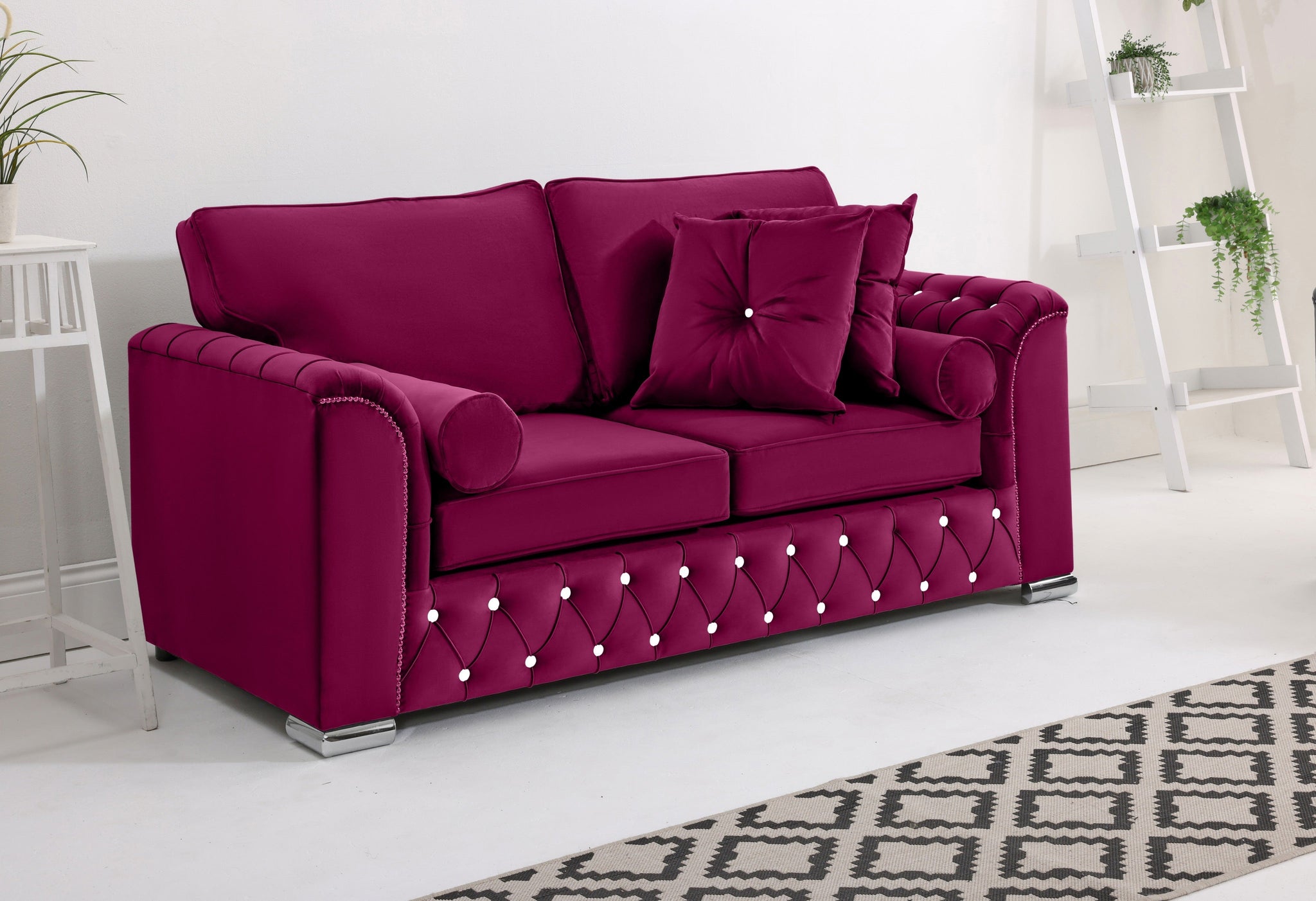 Serene 3+2 Fullback + Extra Cushions + Diamonds