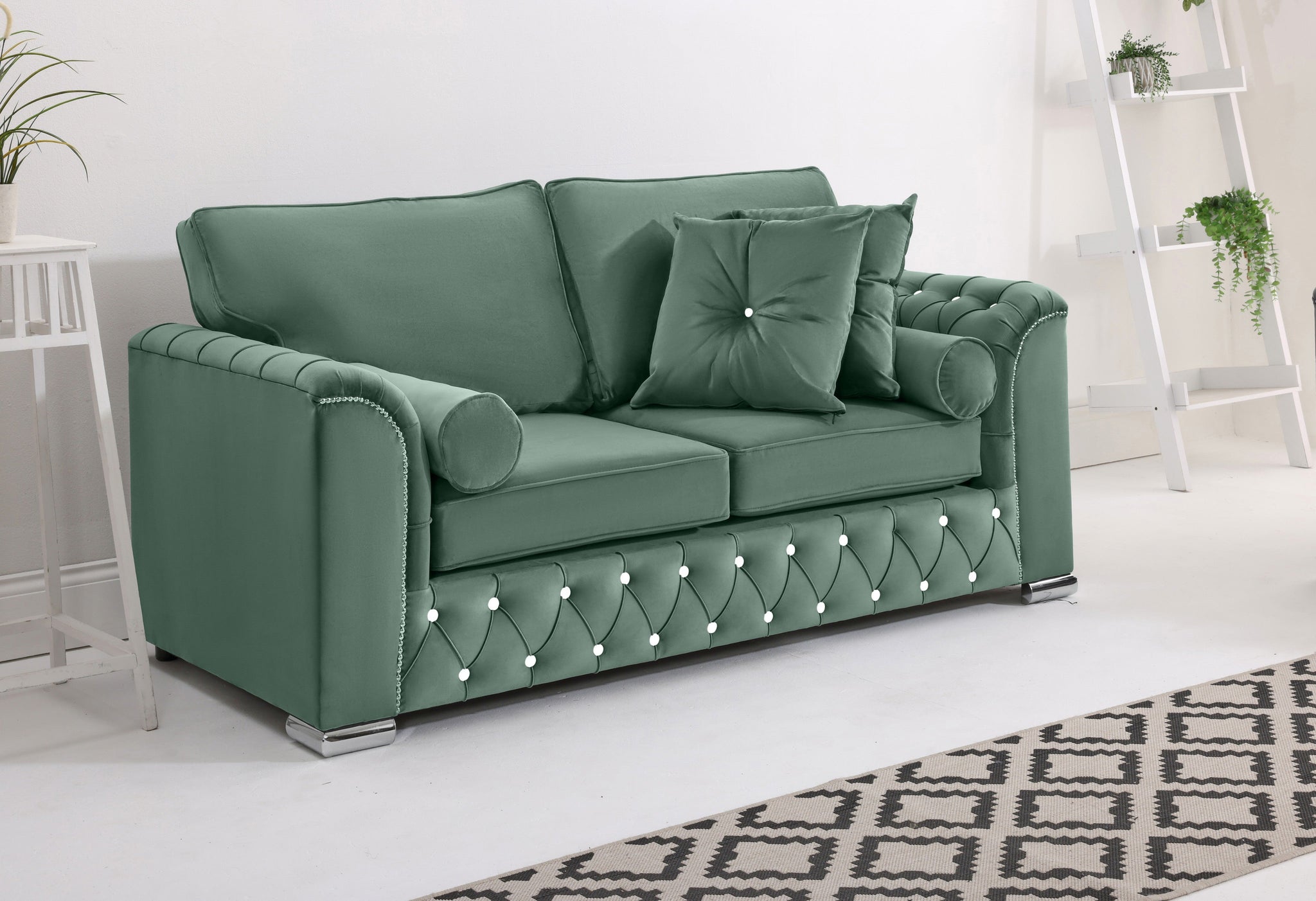 Serene 3+2 Fullback + Extra Cushions + Diamonds