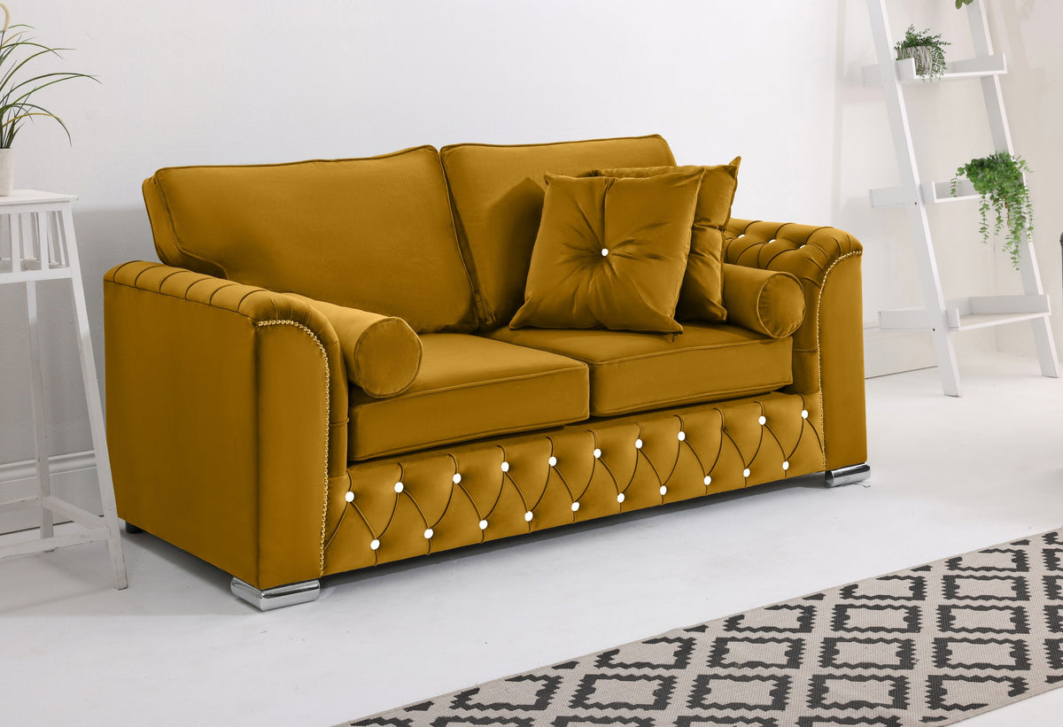 Serene 3+2 Fullback + Extra Cushions + Diamonds