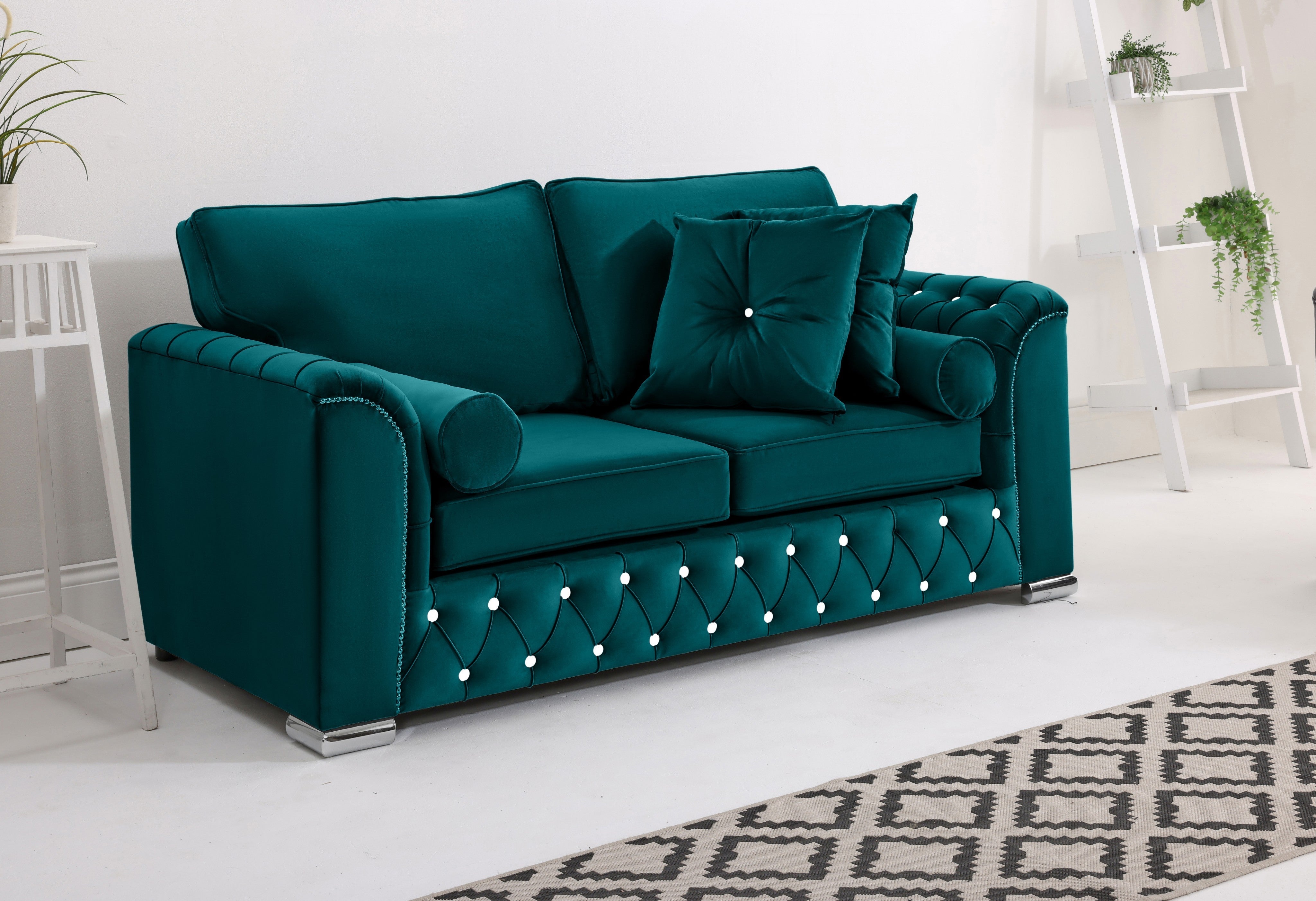 Serene 3+2 Fullback + Extra Cushions + Diamonds