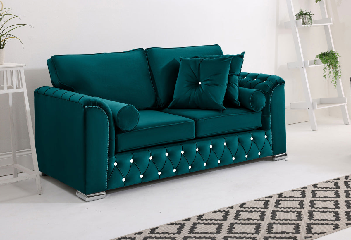 Serene 3+2 Fullback + Extra Cushions + Diamonds