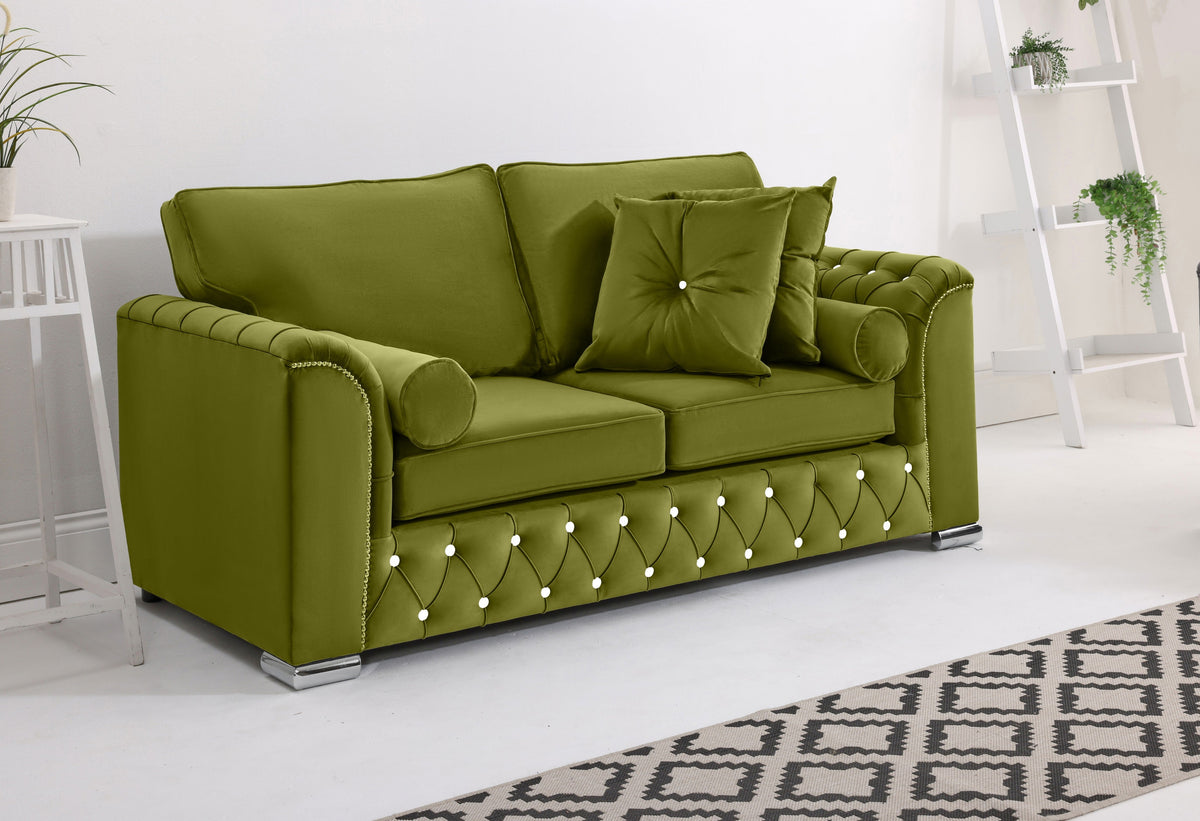 Serene 3+2 Fullback + Extra Cushions + Diamonds