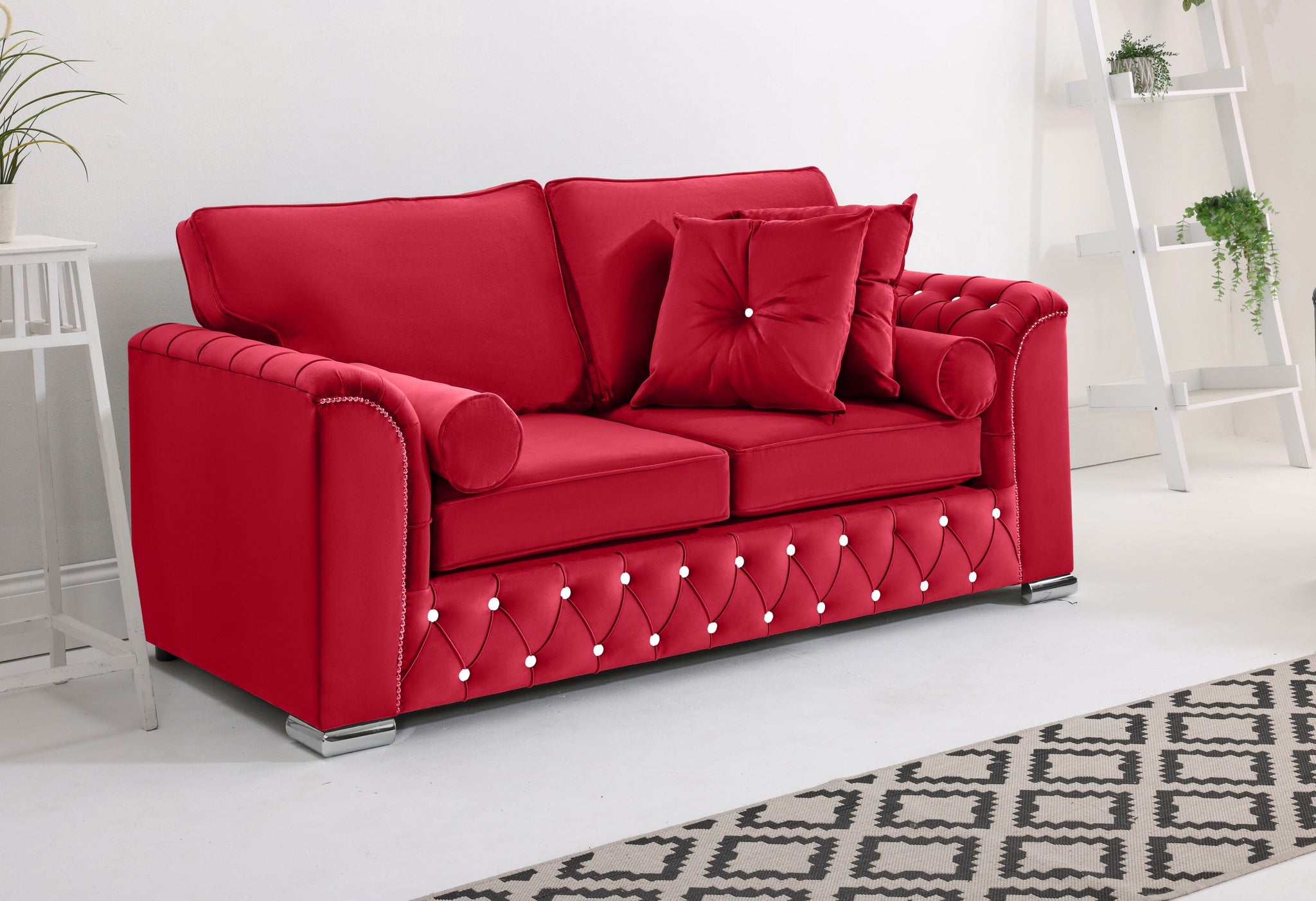 Serene 3+2 Fullback + Extra Cushions + Diamonds