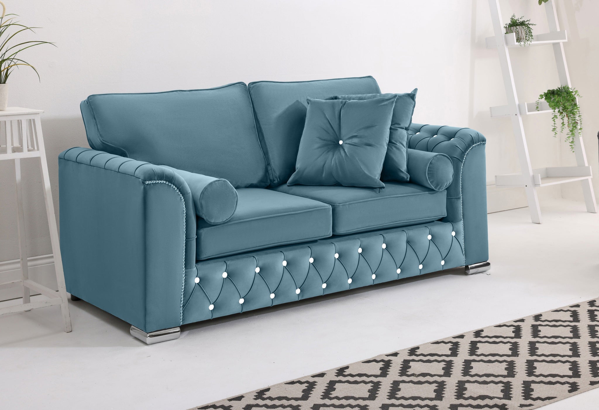 Serene 3+2 Fullback + Extra Cushions + Diamonds