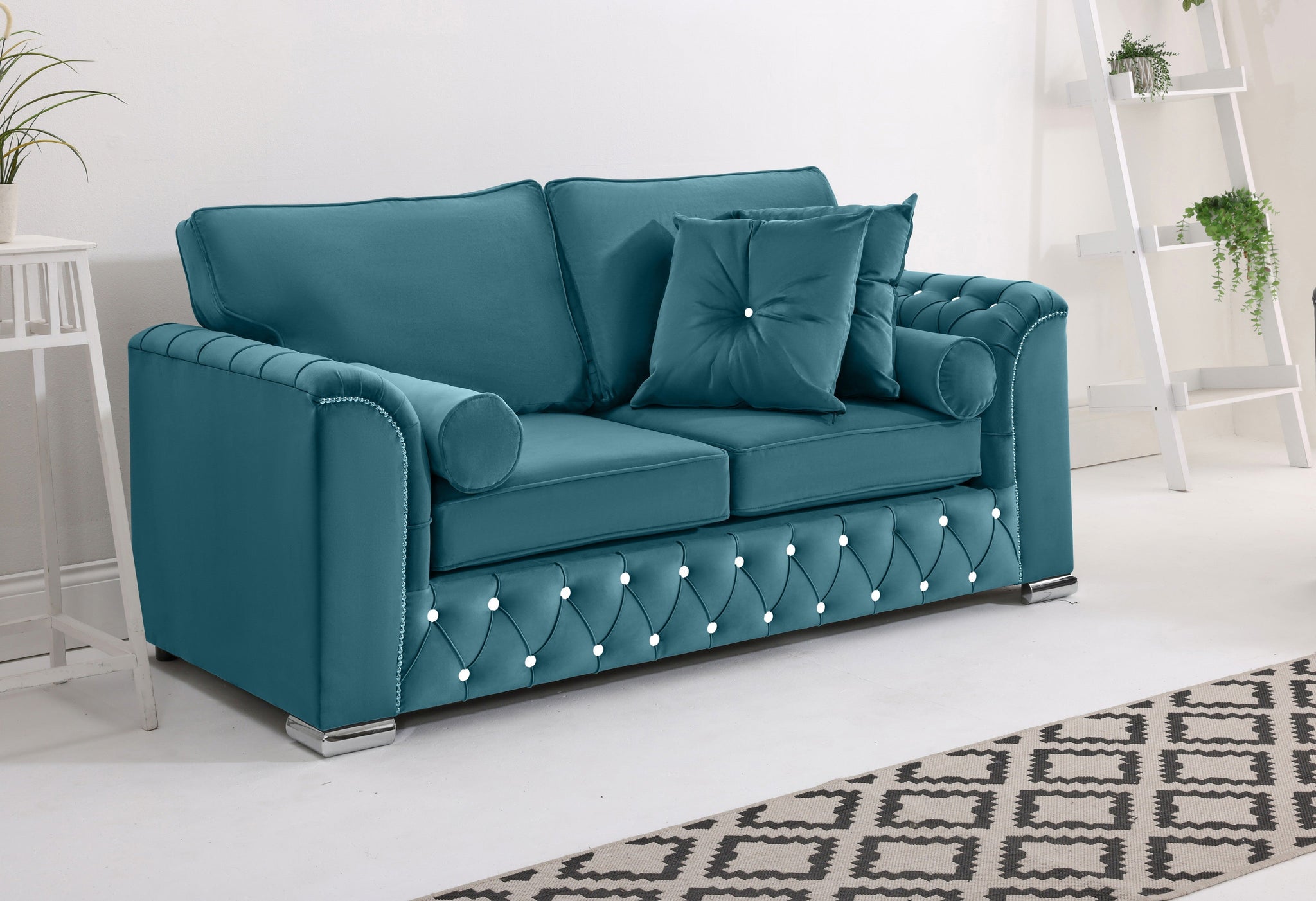 Serene 3+2 Fullback + Extra Cushions + Diamonds