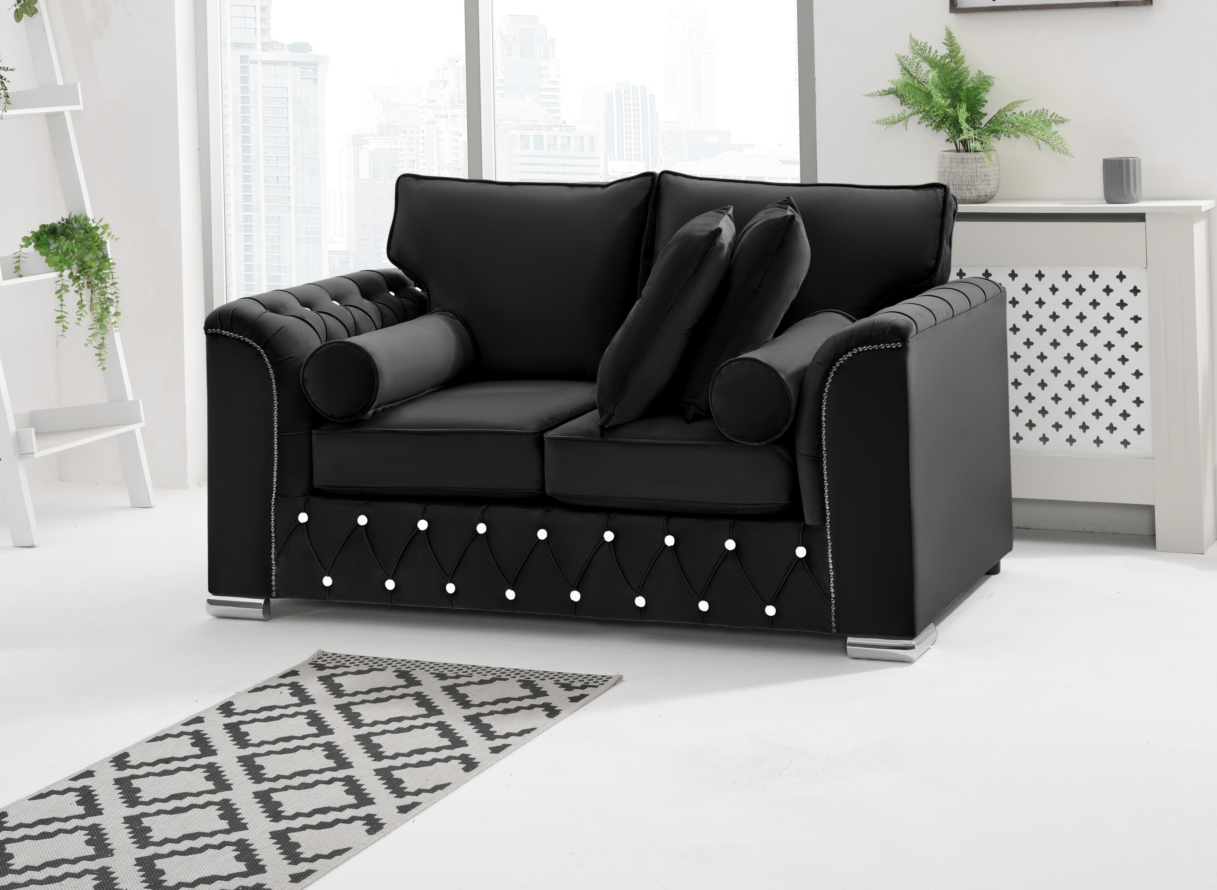 Serene 3+2 Fullback + Extra Cushions + Diamonds