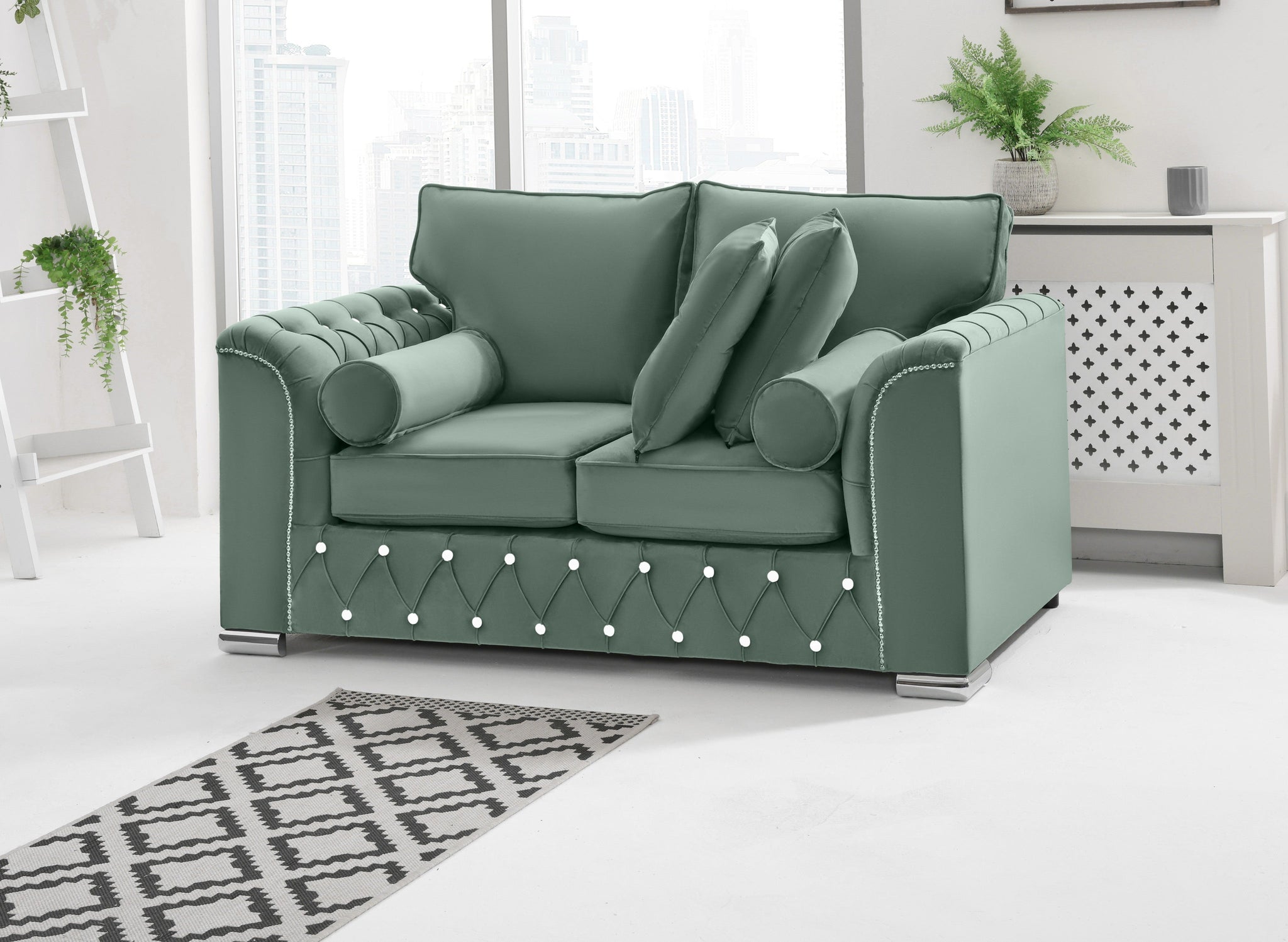Serene 3+2 Fullback + Extra Cushions + Diamonds
