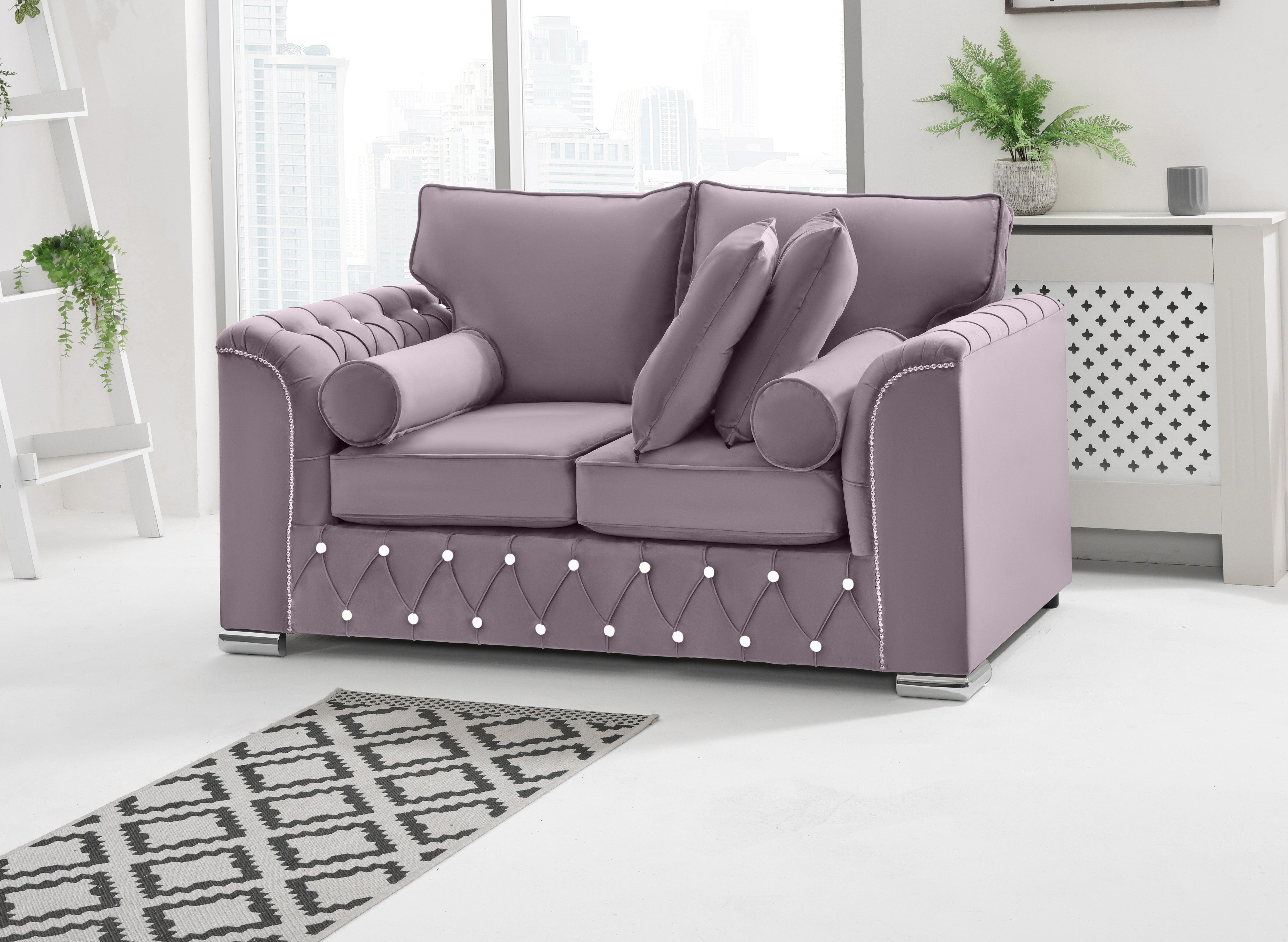 Serene 3+2 Fullback + Extra Cushions + Diamonds