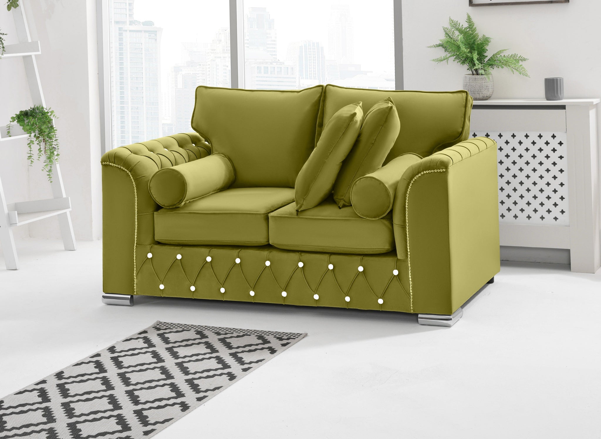 Serene 3+2 Fullback + Extra Cushions + Diamonds
