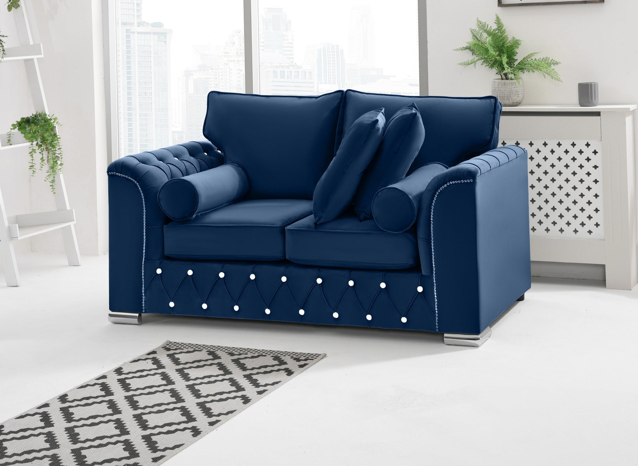 Serene 3+2 Fullback + Extra Cushions + Diamonds