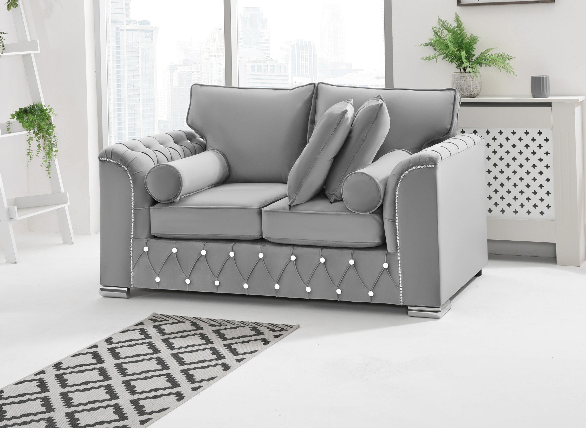 Serene 3+2 Fullback + Extra Cushions + Diamonds