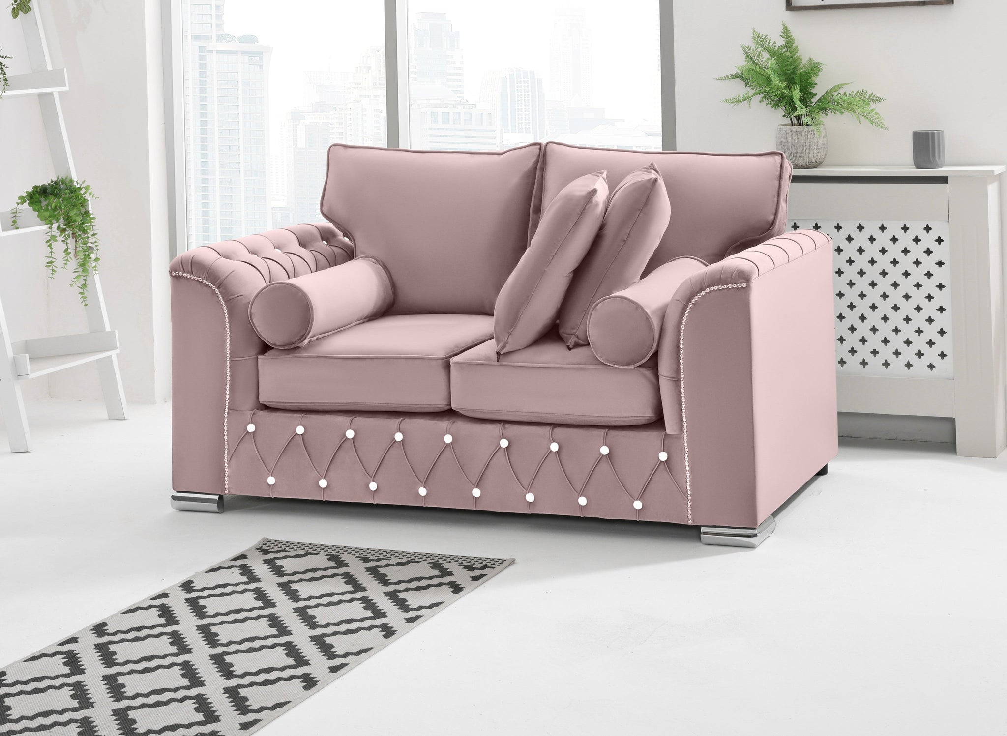 Serene 3+2 Fullback + Extra Cushions + Diamonds