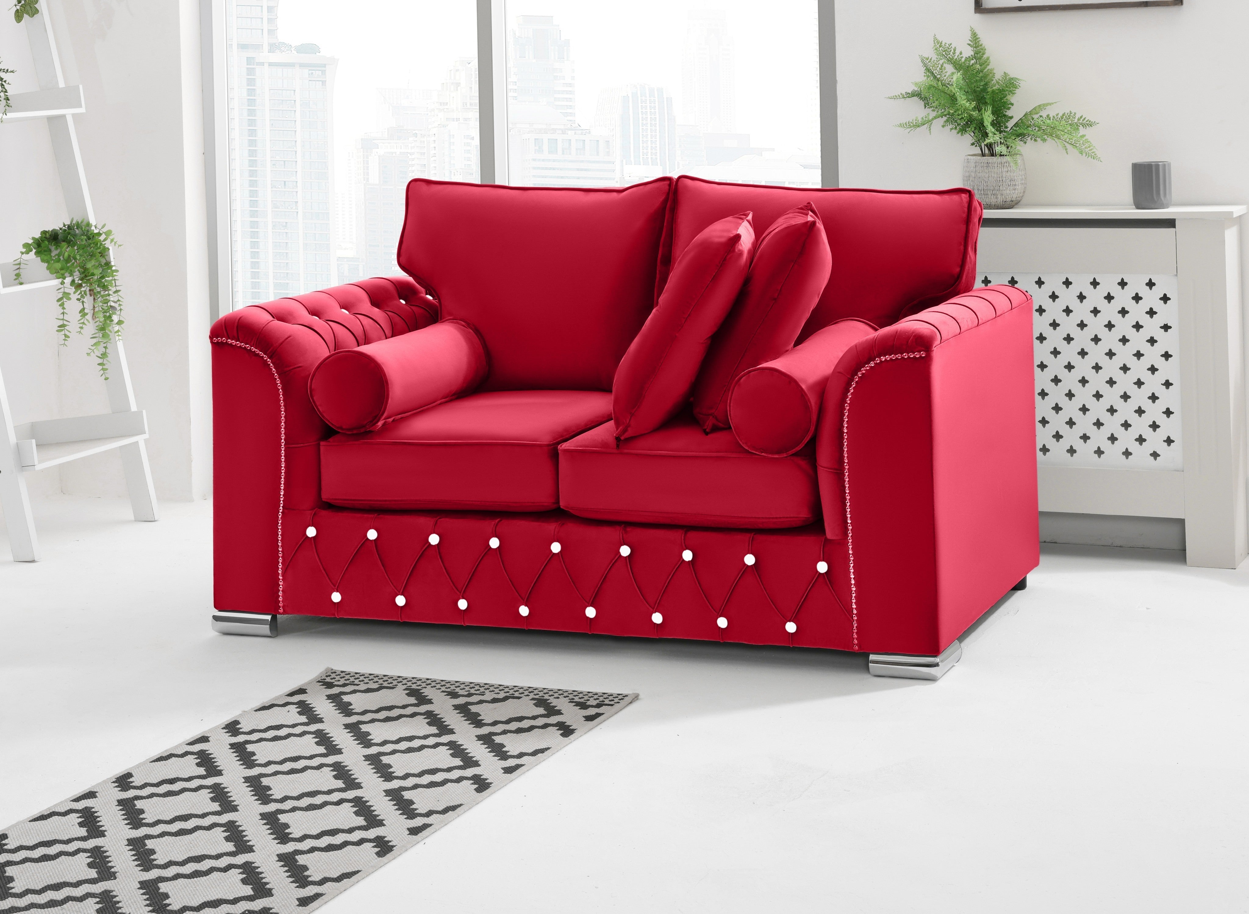 Serene 3+2 Fullback + Extra Cushions + Diamonds