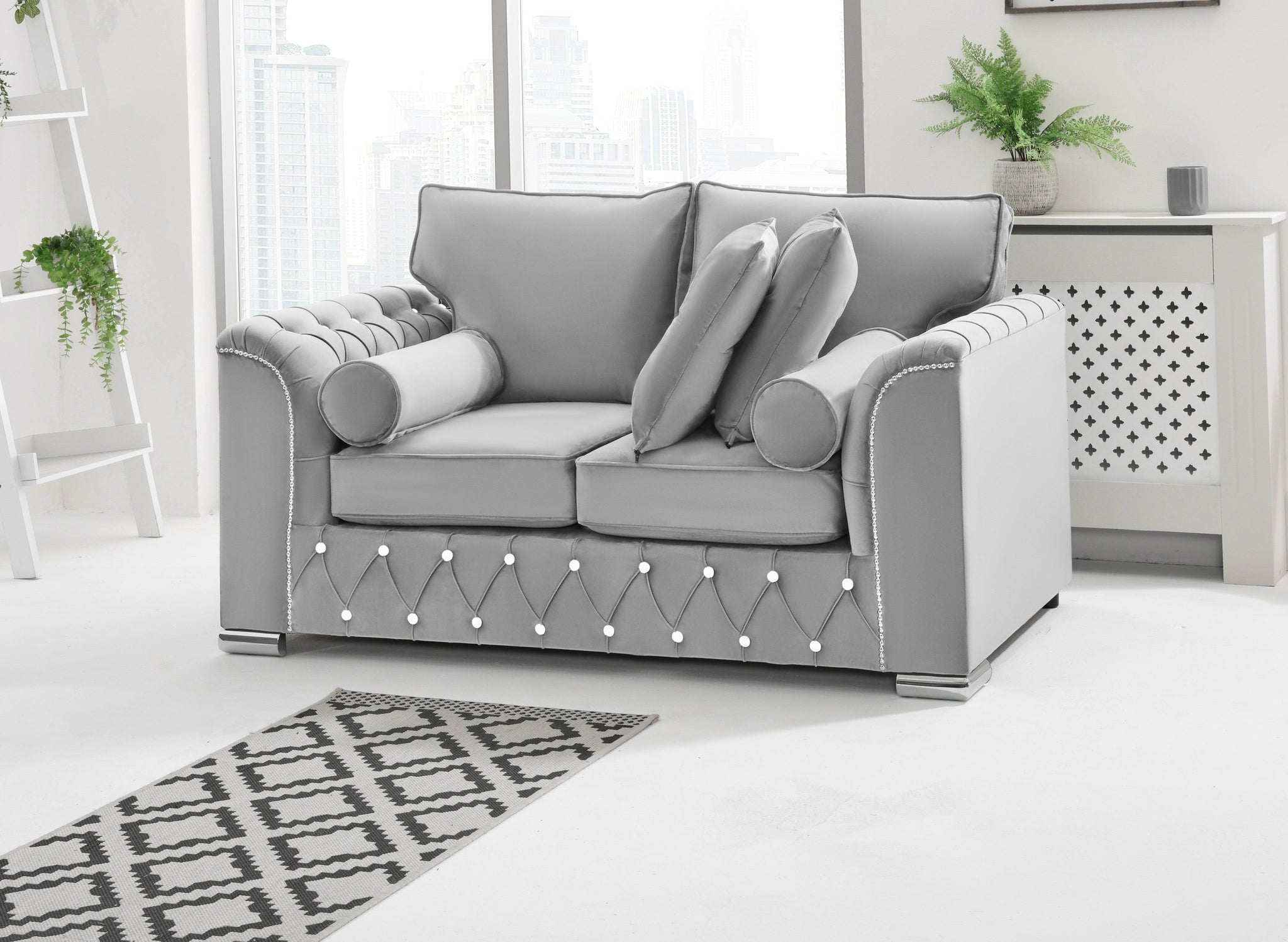 Serene 3+2 Fullback + Extra Cushions + Diamonds