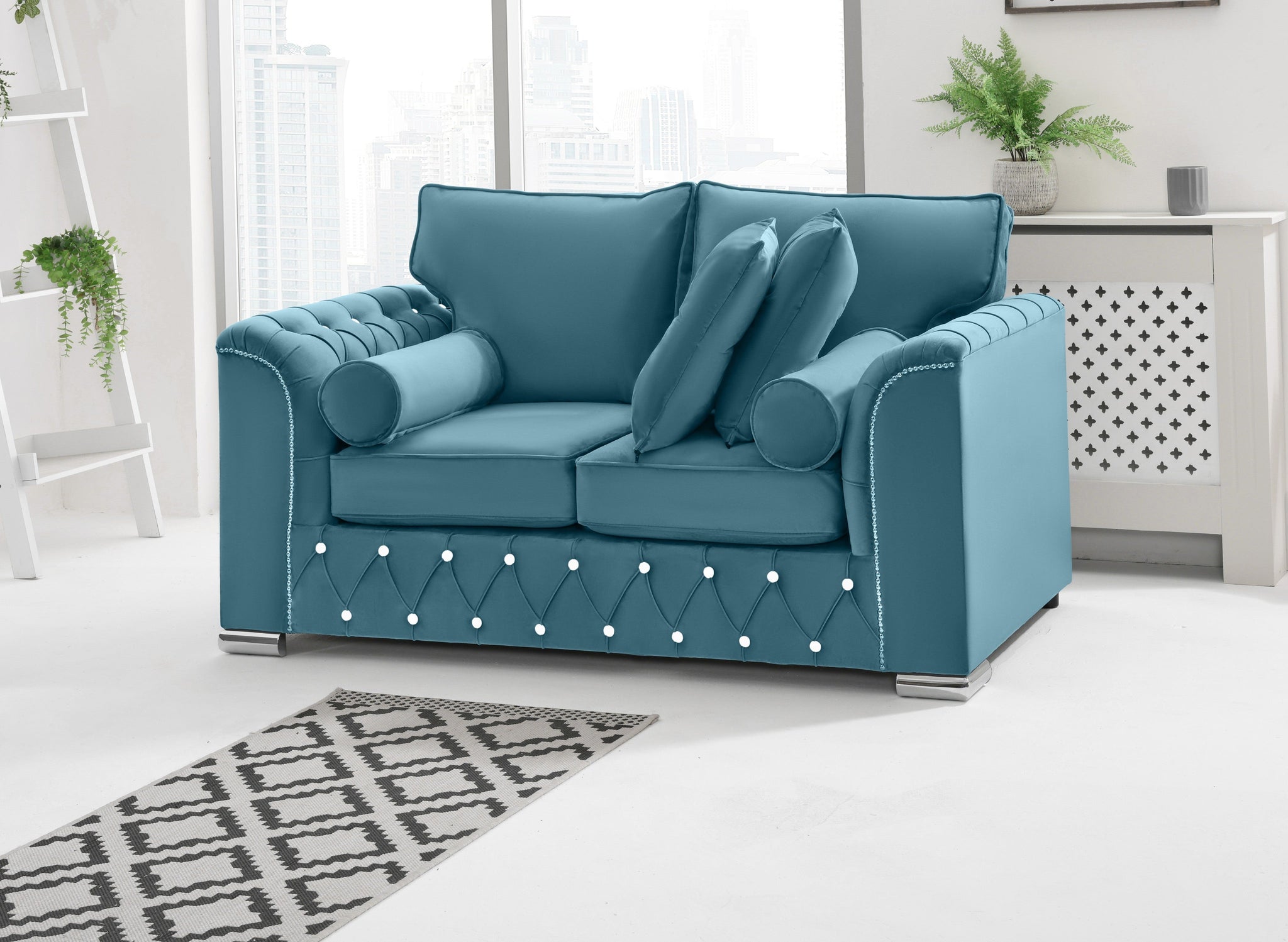 Serene 3+2 Fullback + Extra Cushions + Diamonds