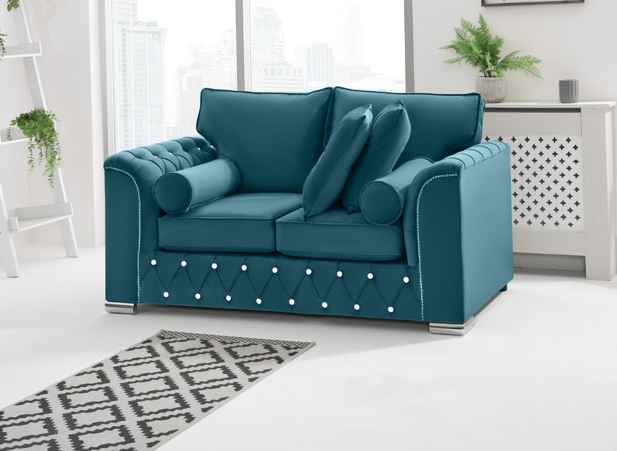Serene 3+2 Fullback + Extra Cushions + Diamonds
