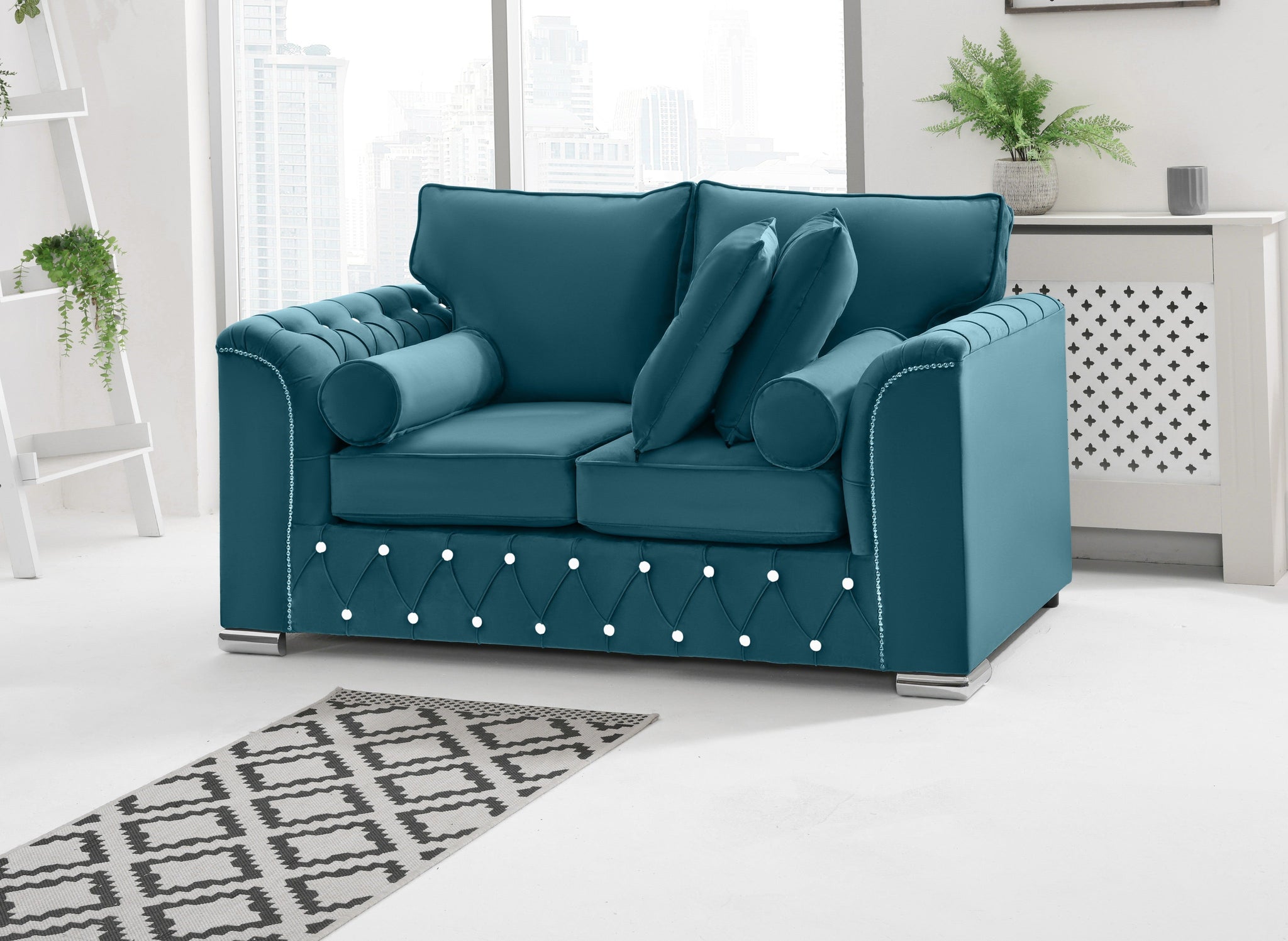 Serene 3+2 Fullback + Extra Cushions + Diamonds
