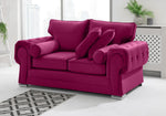 Victoria Plush 3+2 Fullback + Extra Cushions + Diamonds