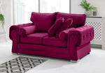 Victoria Plush 3+2 Fullback + Extra Cushions + Diamonds