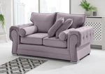 Victoria Plush 3+2 Fullback + Extra Cushions + Diamonds