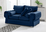 Victoria Plush 3+2 Fullback + Extra Cushions + Diamonds