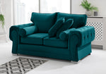 Victoria Plush 3+2 Fullback + Extra Cushions + Diamonds