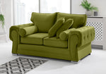 Victoria Plush 3+2 Fullback + Extra Cushions + Diamonds
