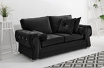 Victoria Plush 3+2 Fullback + Extra Cushions + Diamonds