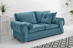 Victoria Plush 3+2 Fullback + Extra Cushions + Diamonds