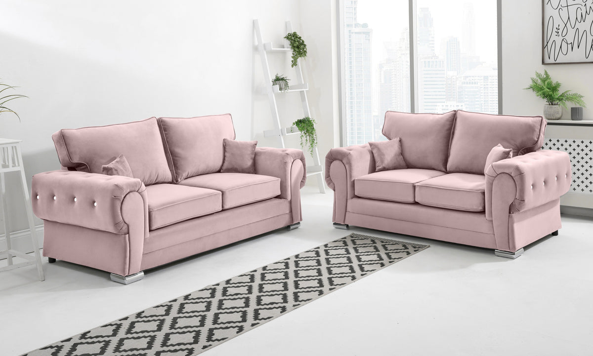 Victoria Plush3+2 Fullback + Diamonds