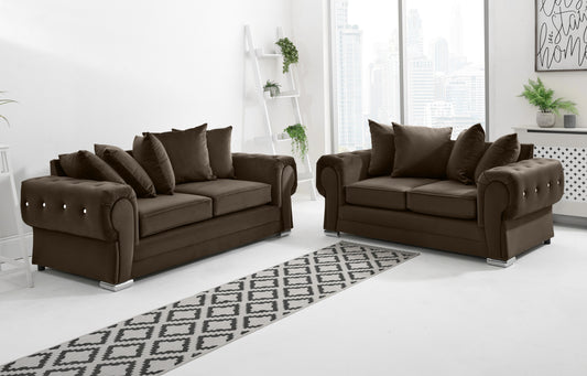 Victoria Plush 3+2 Scatterback + Diamonds