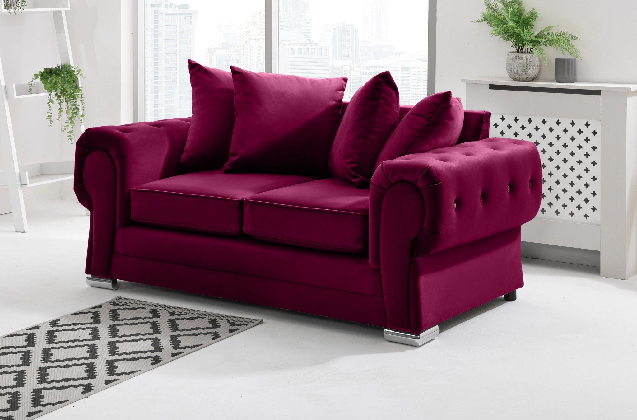 Victoria Plush 3+2 Scatterback + Diamonds