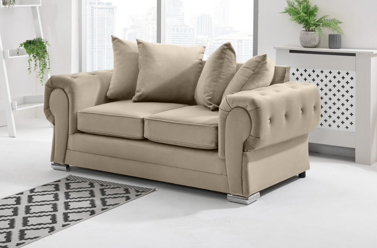 Victoria Plush 3+2 Scatterback + Diamonds