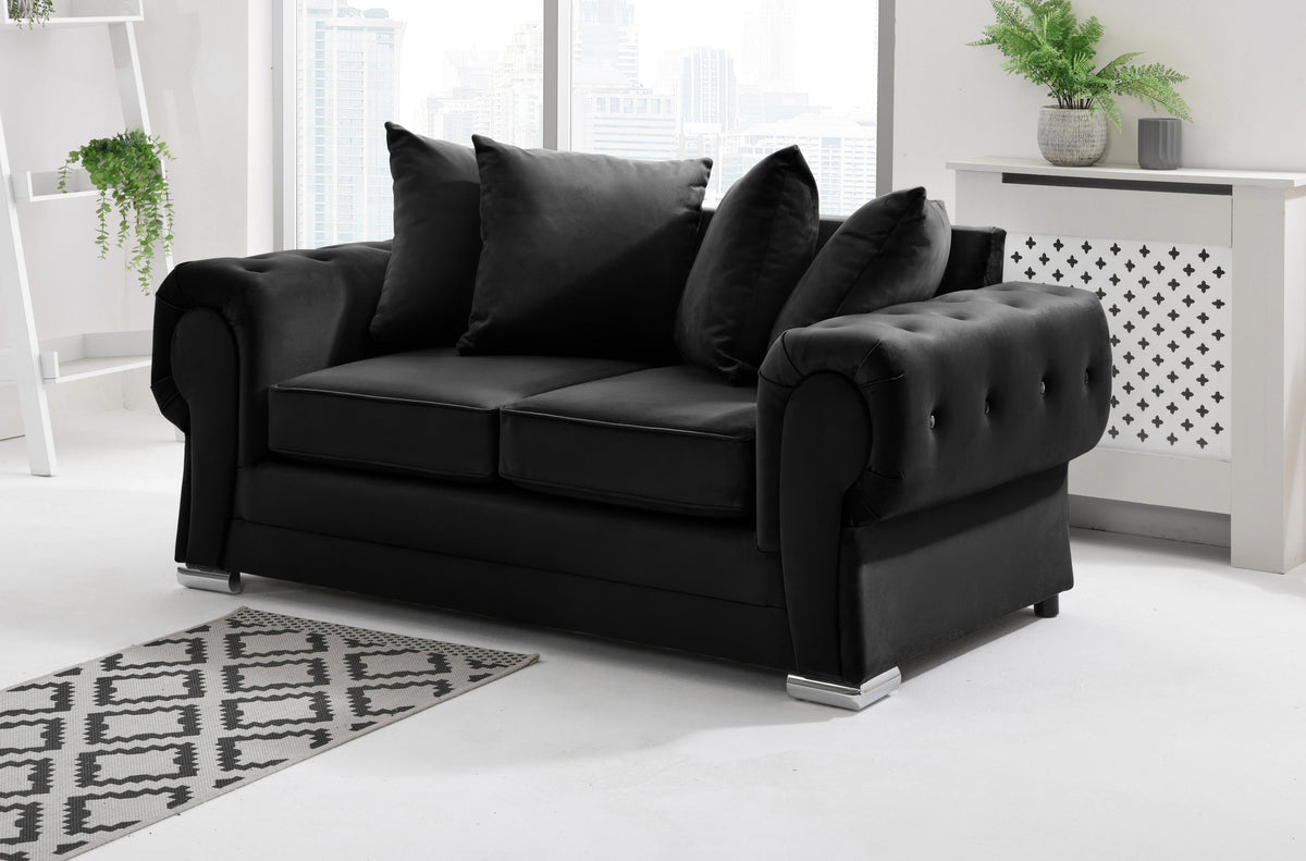 Victoria Plush 3+2 Scatterback + Diamonds