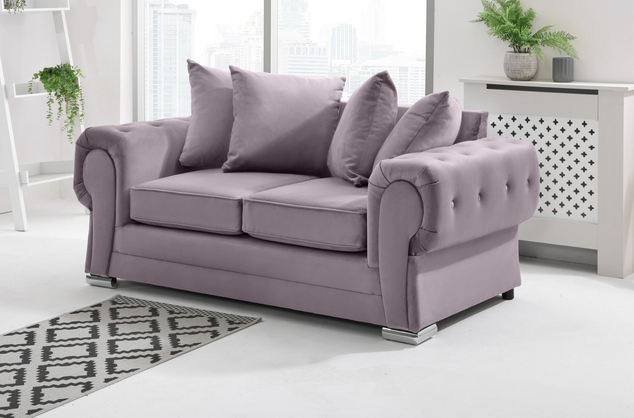 Victoria Plush 3+2 Scatterback + Diamonds