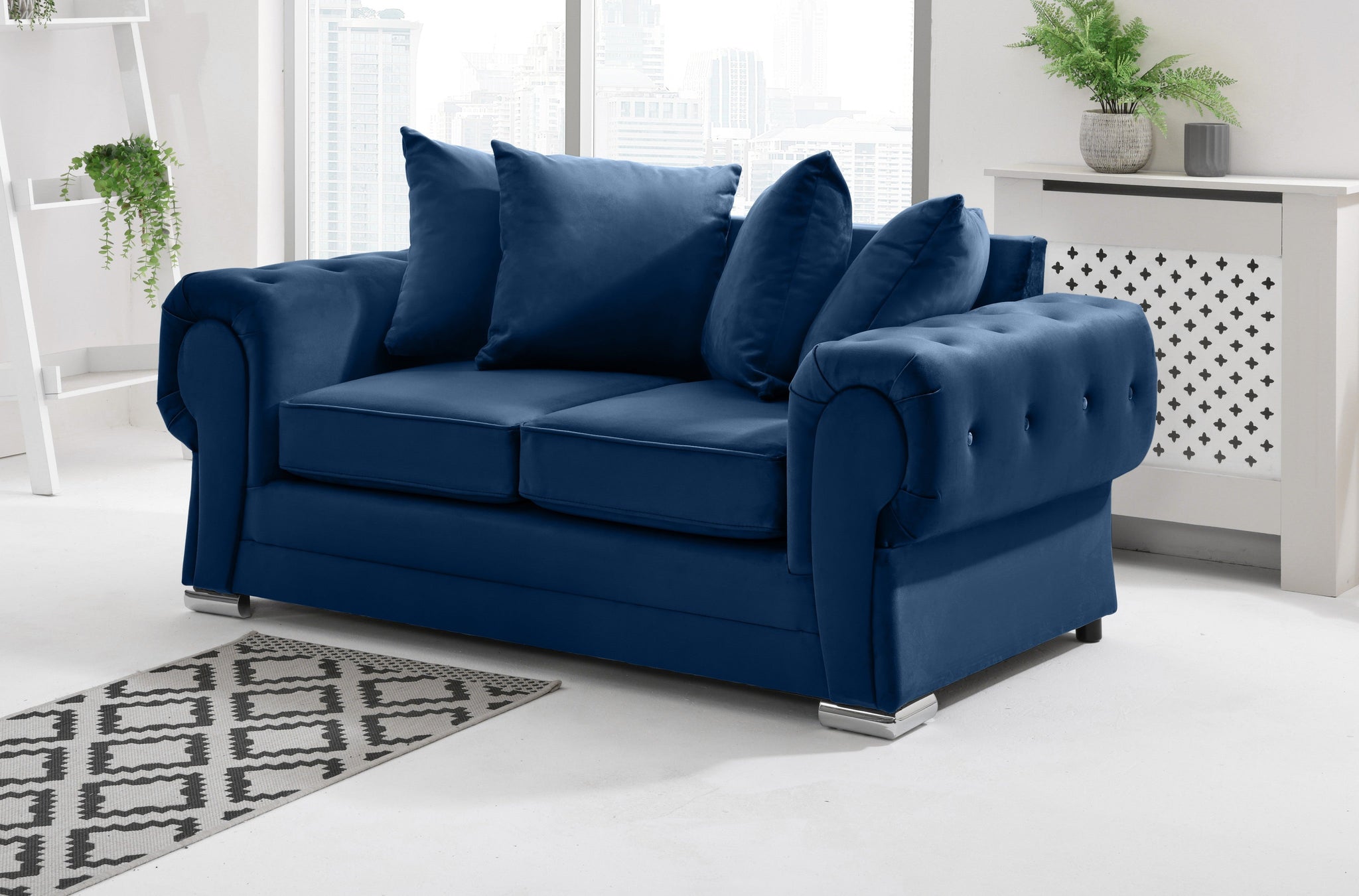 Victoria Plush 3+2 Scatterback + Diamonds